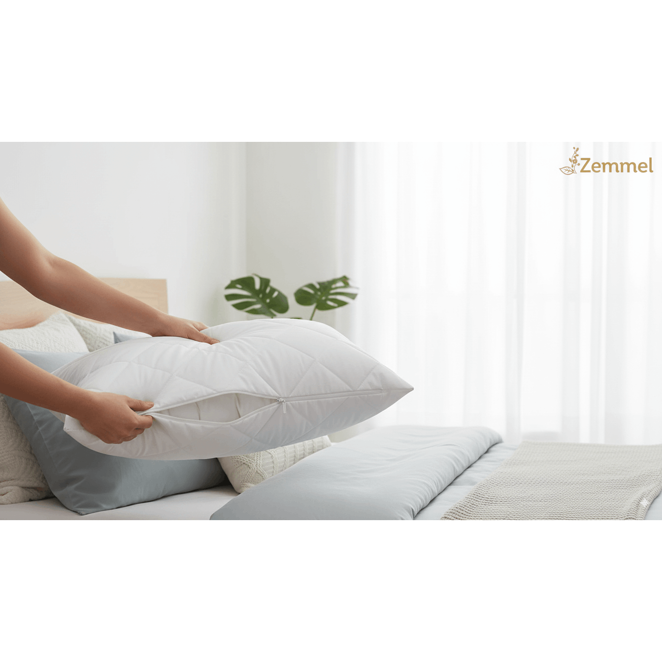 Vaccaro™ Quilted Zipped Pillow Protectors