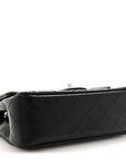 Lambskin Quilted Mini Rectangular Flap Black