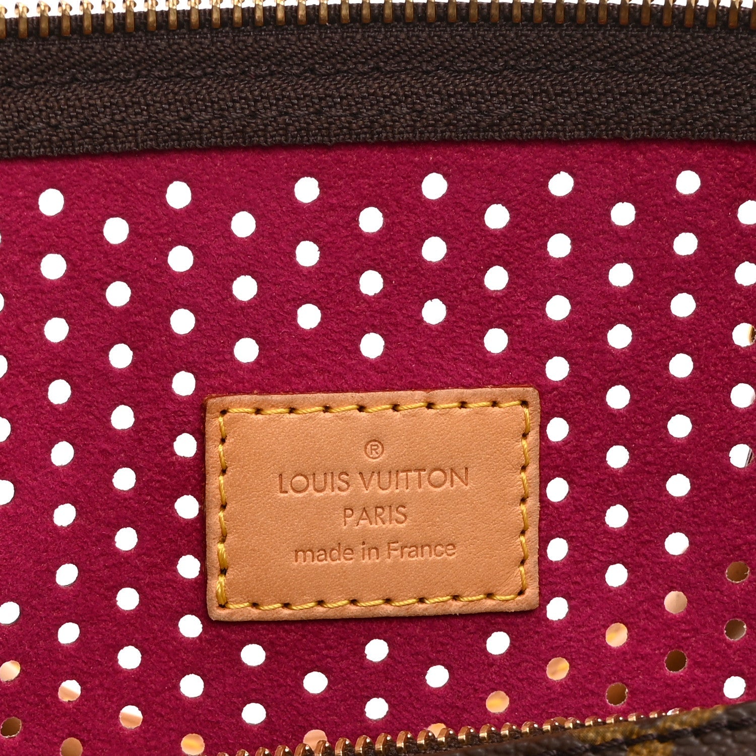 Monogram Perforated Speedy 30 Fuchsia