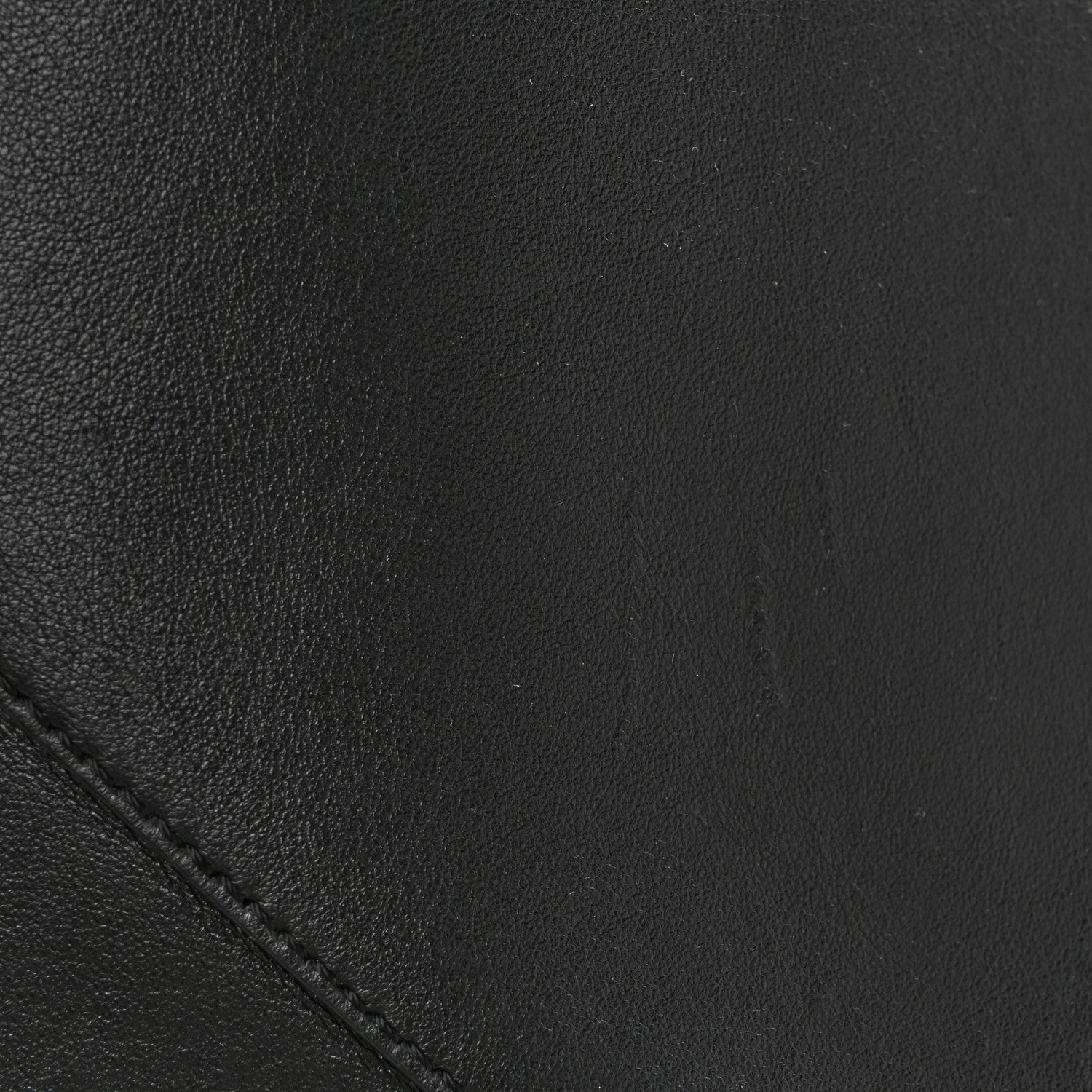 Shiny Calfskin Medium Puzzle Fold Tote Black
