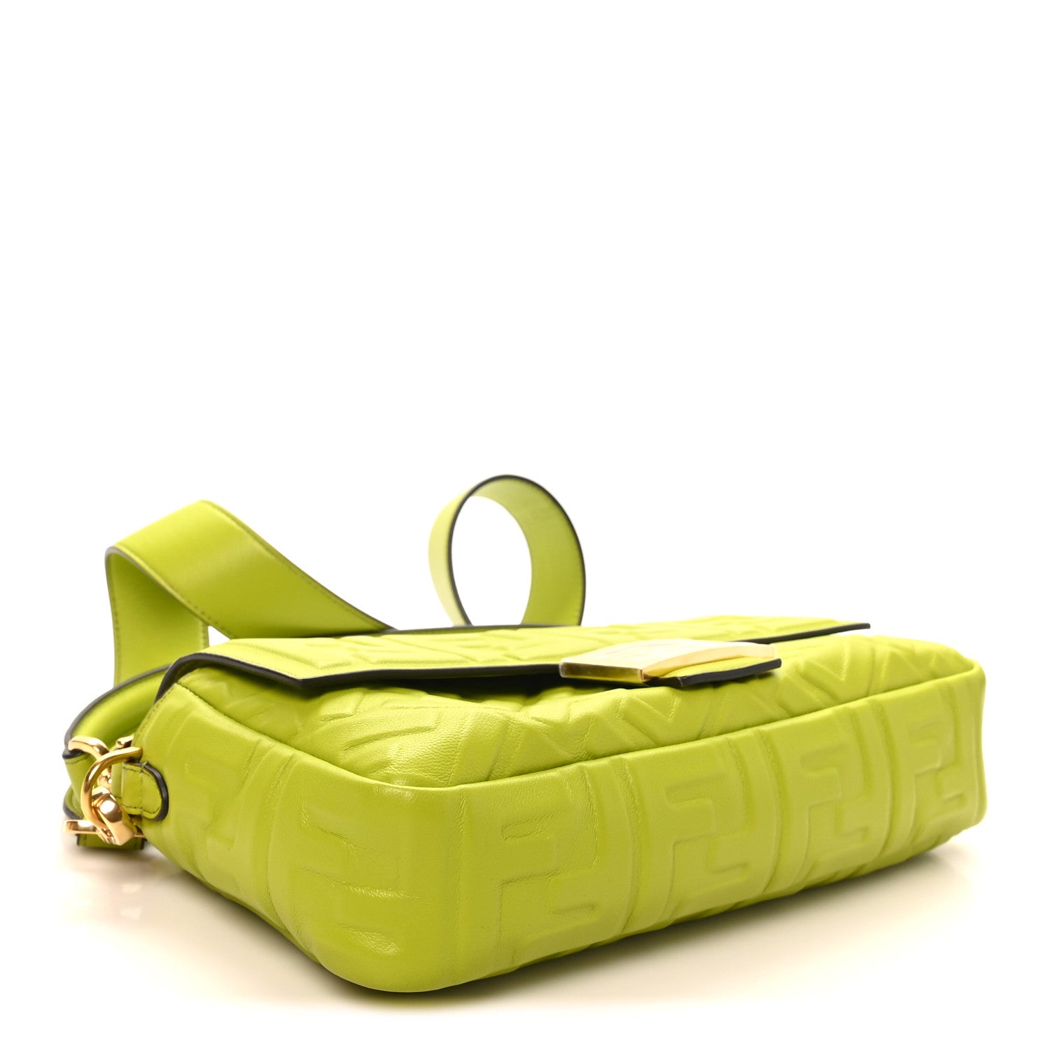 Nappa FF 1974 Embossed Baguette Wasabi