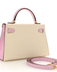 Epsom Horseshoe Mini Kelly Sellier 20 Craie Mauve Sylvestre