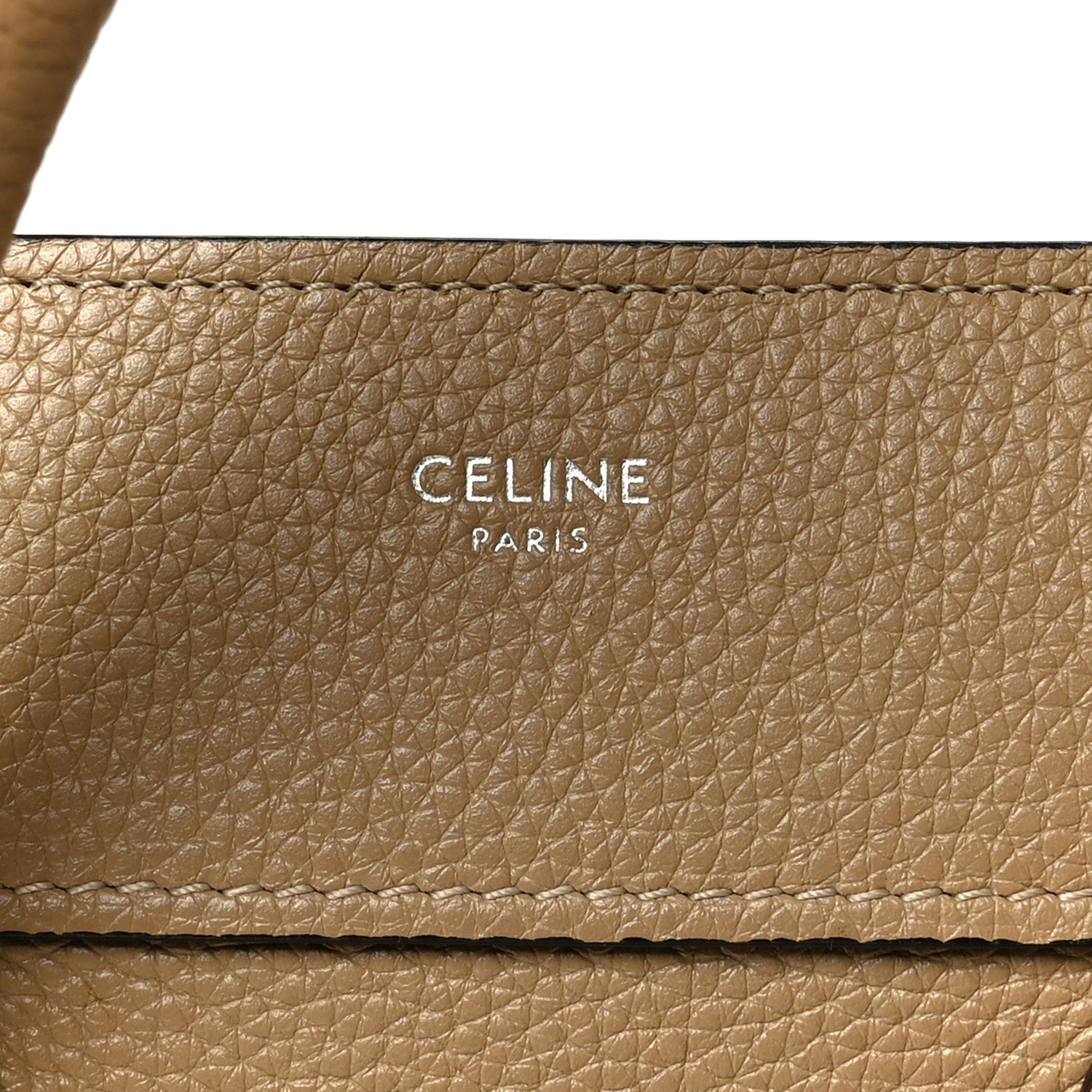 Drummed Calfskin Micro Luggage Dune