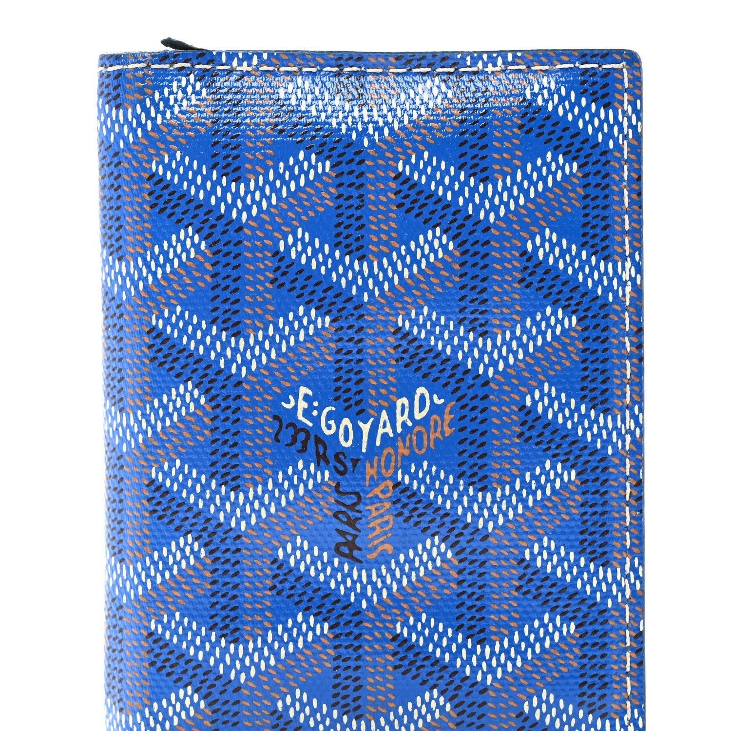 Goyardine Saint Marc Folding Card Case Sky Blue