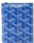 Goyardine Saint Marc Folding Card Case Sky Blue
