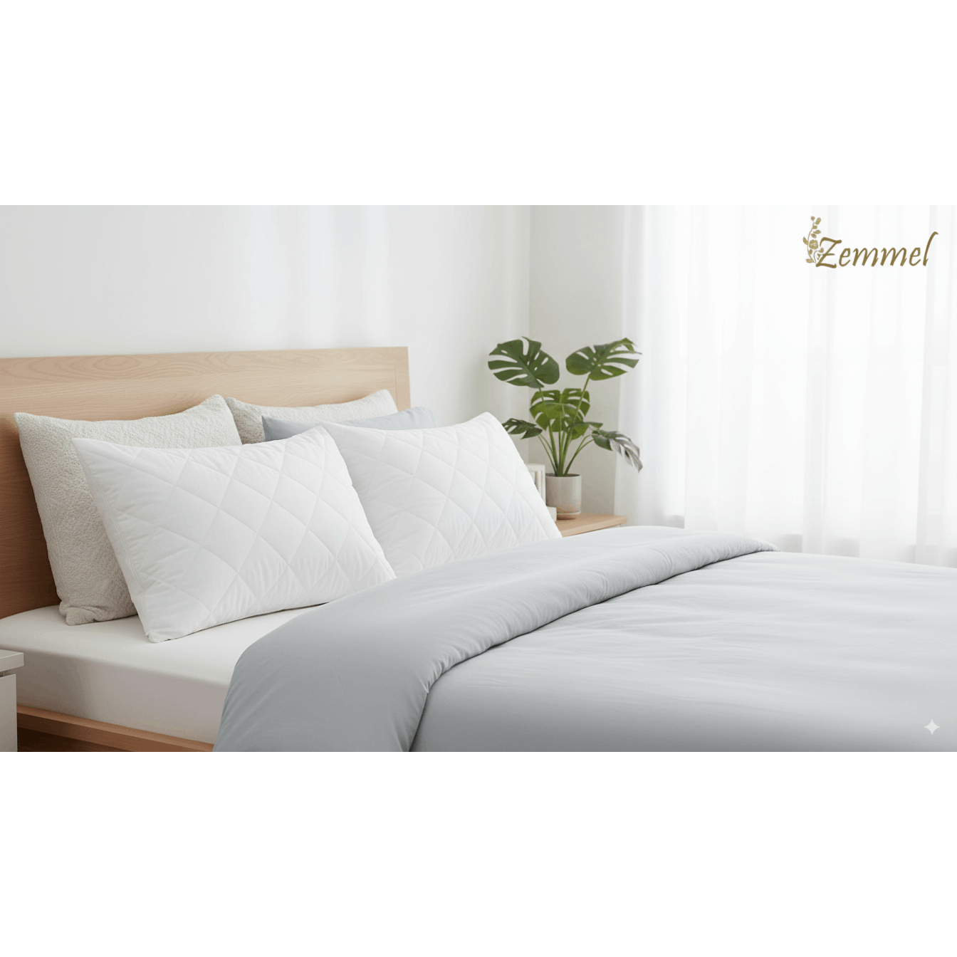 Vaccaro™ Quilted Zipped Pillow Protectors