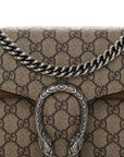 GG Supreme Monogram Small Dionysus Shoulder Bag Taupe