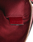 GG Shadow Monogram Ophidia Top Handle Bowler Bag  Rosso Ancora Red