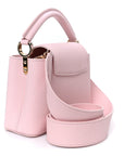 Taurillon Marble Capucines Mini Pink