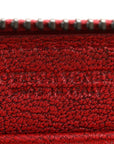 Nappa Intrecciato Zip Around Wallet Red