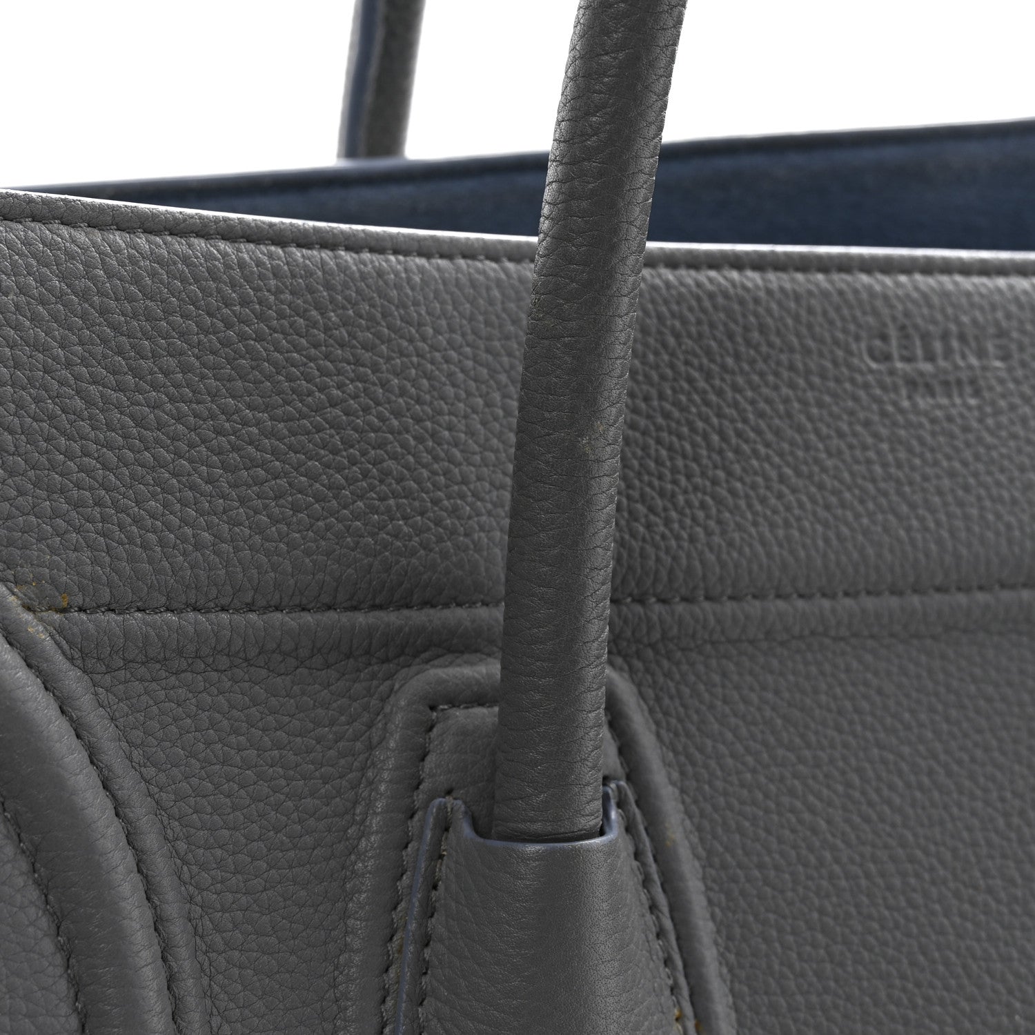 Baby Grained Calfskin Medium Phantom Luggage Kohl