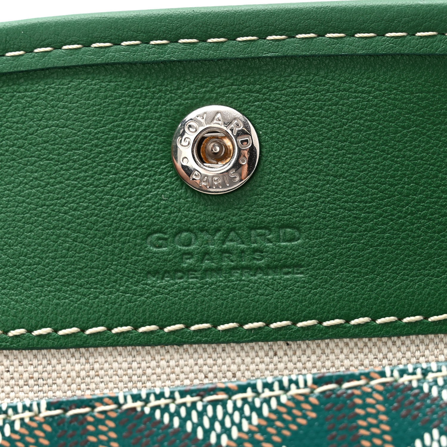Goyardine Reversible Mini Anjou Green