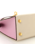 Epsom Horseshoe Mini Kelly Sellier 20 Craie Mauve Sylvestre