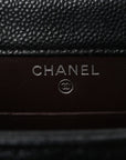 Caviar Quilted Classic Phone Holder Black