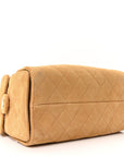 Suede Quilted Small CHNL 25 Handbag Beige