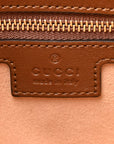 GG Supreme Monogram Medium Padlock Shoulder Bag Beige Ebony Brown Sugar