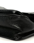 Crinkled Calfskin Matelasse Monogram Baby Niki Chain Satchel Black