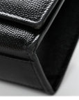 Grain De Poudre Medium Classic Monogram Monochrome Kate Satchel Black