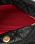 Crumpled Lambskin Quilted Small CC Links Shoulder Bag Black