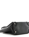 Drummed Calfskin Micro Luggage Black
