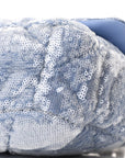 Sequin Quilted Medium CHNL 19 Flap Light Blue
