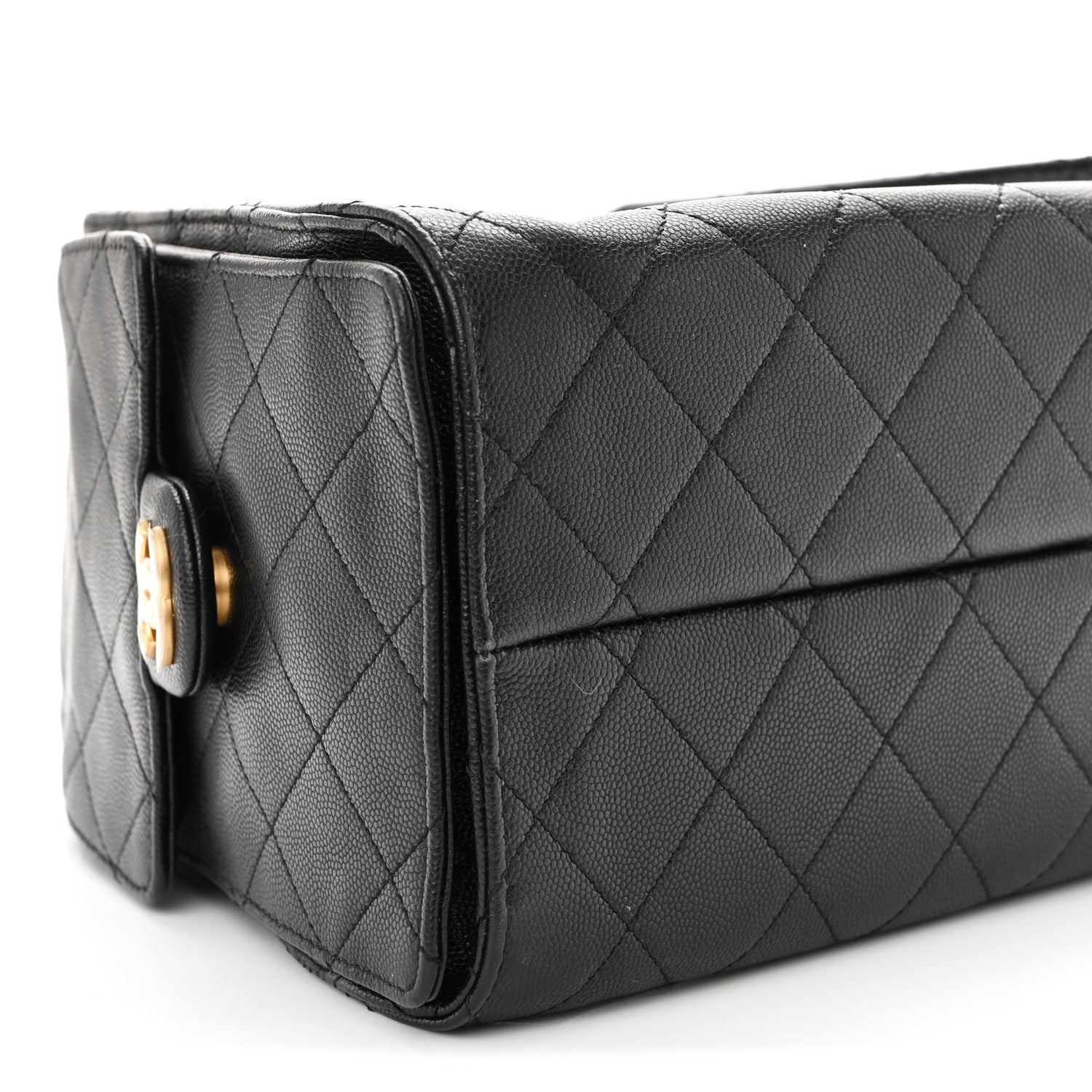 Caviar Quilted Small CHNL 25 Handbag Black