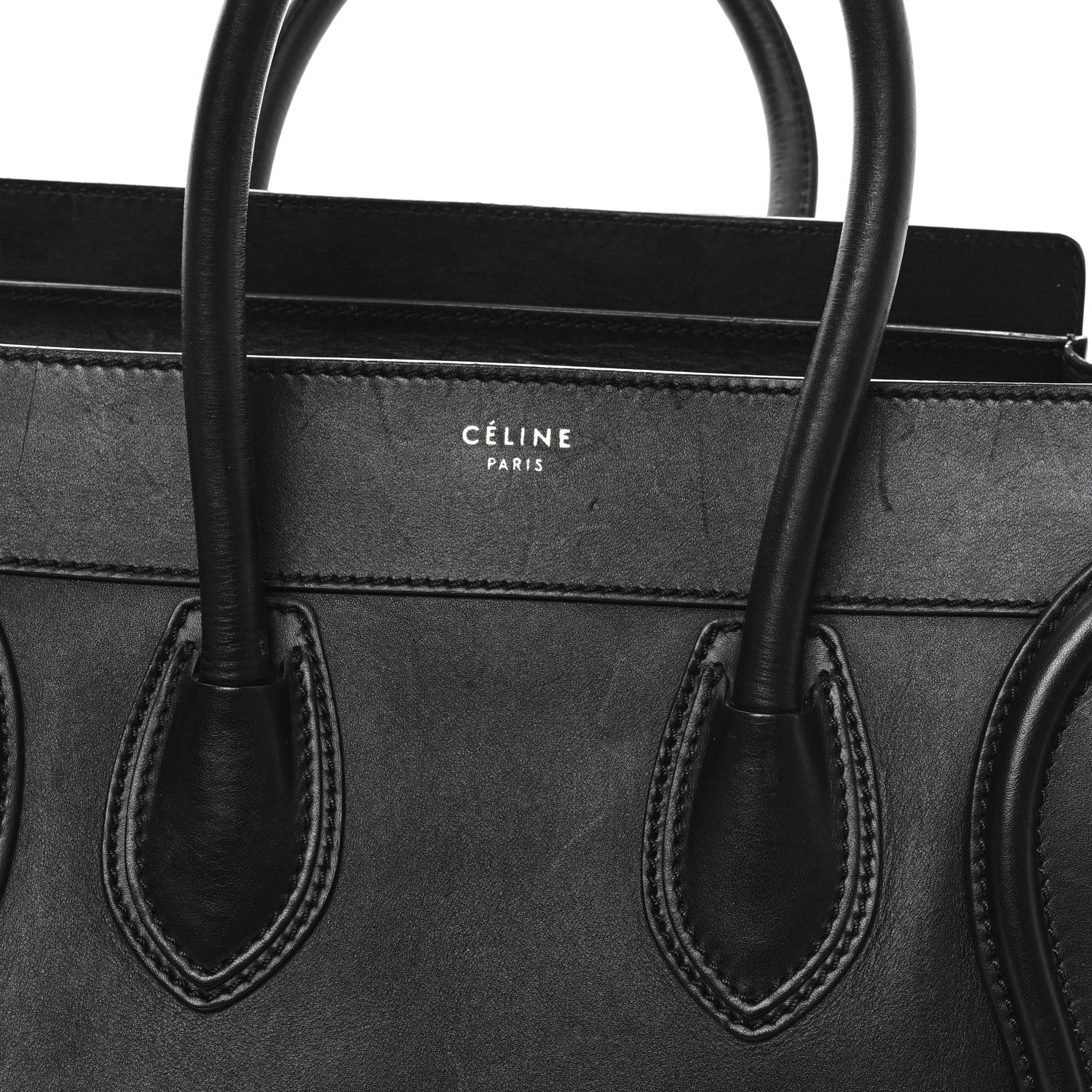 Smooth Calfskin Mini Luggage Black