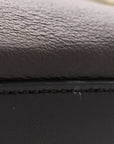 Calfskin Shearling Bang Bang Vanity Case Light Brown Teddy