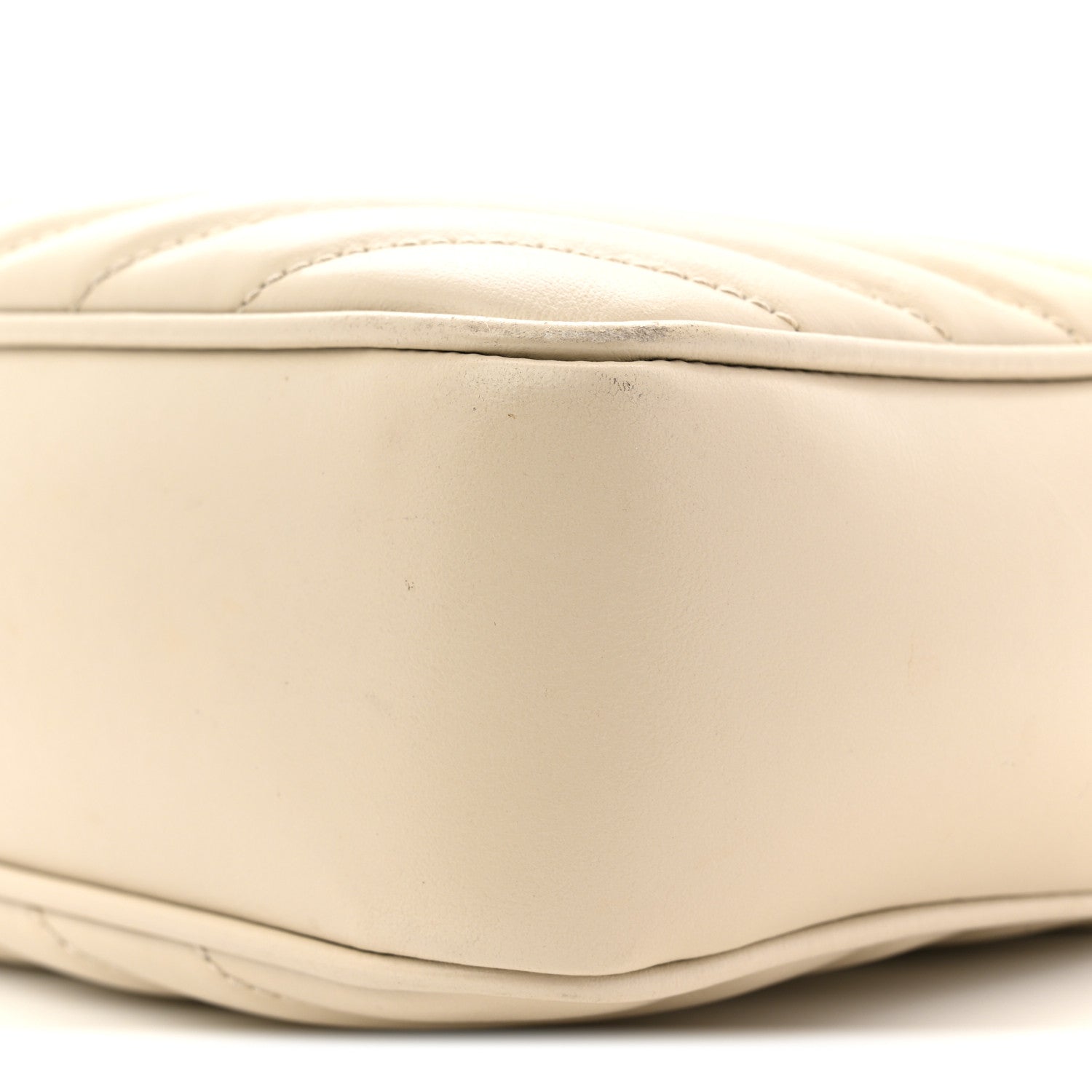 Calfskin Matelasse Monogram Lou Camera Bag Crema Soft