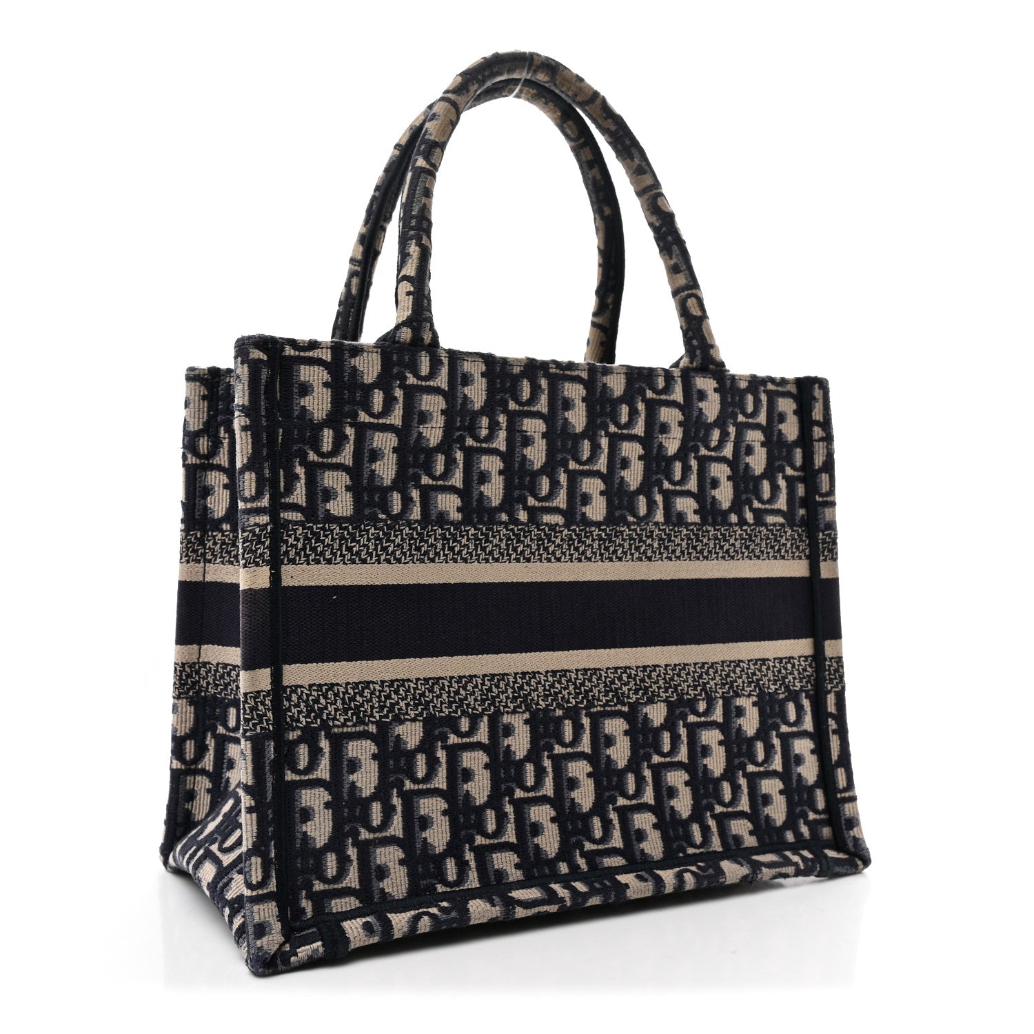 Oblique Small Book Tote Blue Multicolor