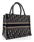Oblique Small Book Tote Blue Multicolor