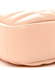 Lambskin Quilted Mini Lola Camera Bag Peach Pink