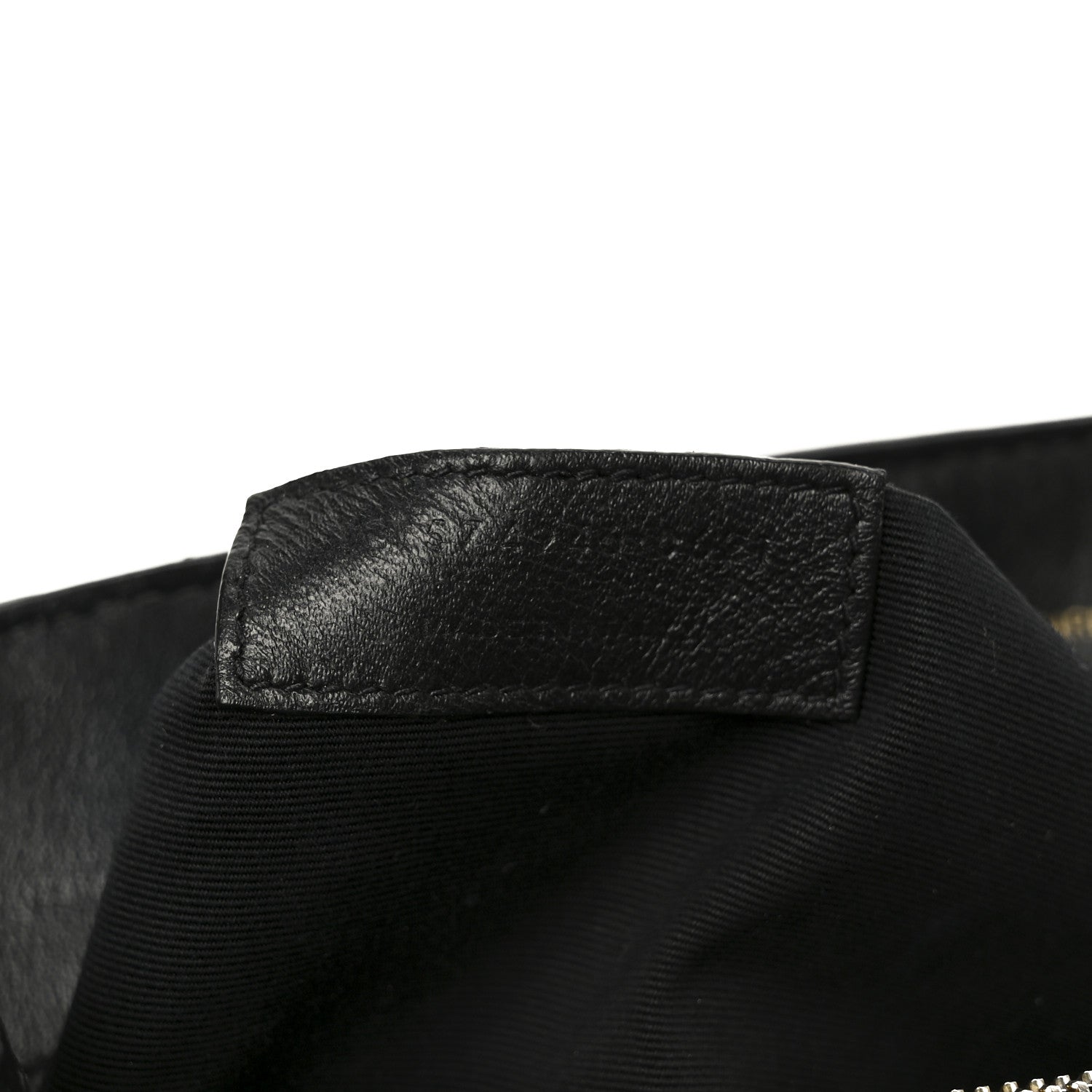 Grain de Poudre Calfskin Y Quilted Monogram Medium Loulou Chain Satchel Black