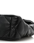 Lambskin Quilted Medium CHNL 19 Flap Black