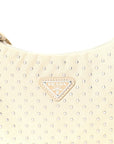Tessuto Nylon Studded Mini Re-Edition Bag Deserto