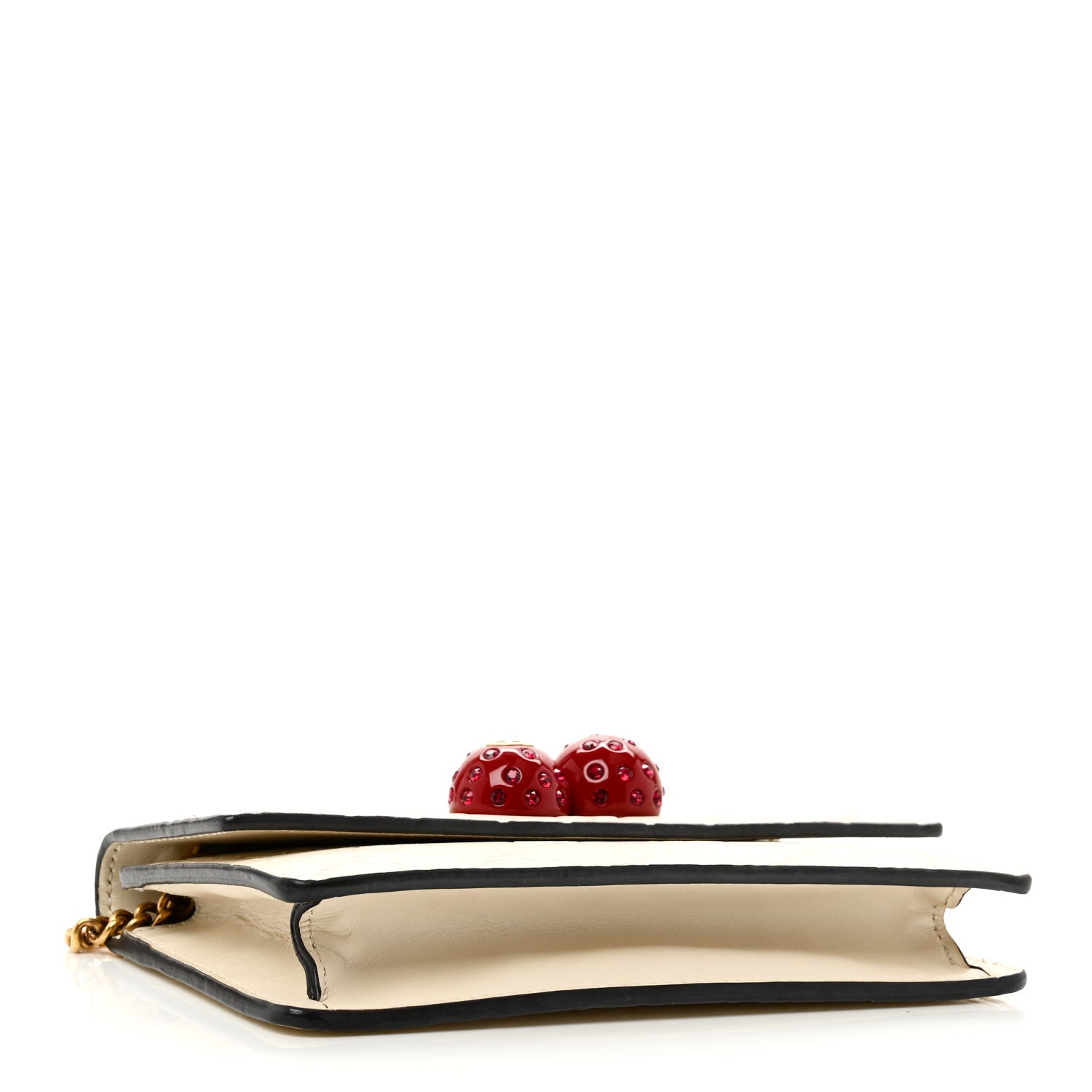 GCCIssima Mini Cherry Chain Bag White