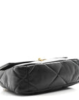 Lambskin Quilted Medium CHNL 19 Flap Black