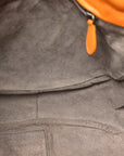 Nappa Intrecciato Drawstring Messenger Flap Orange
