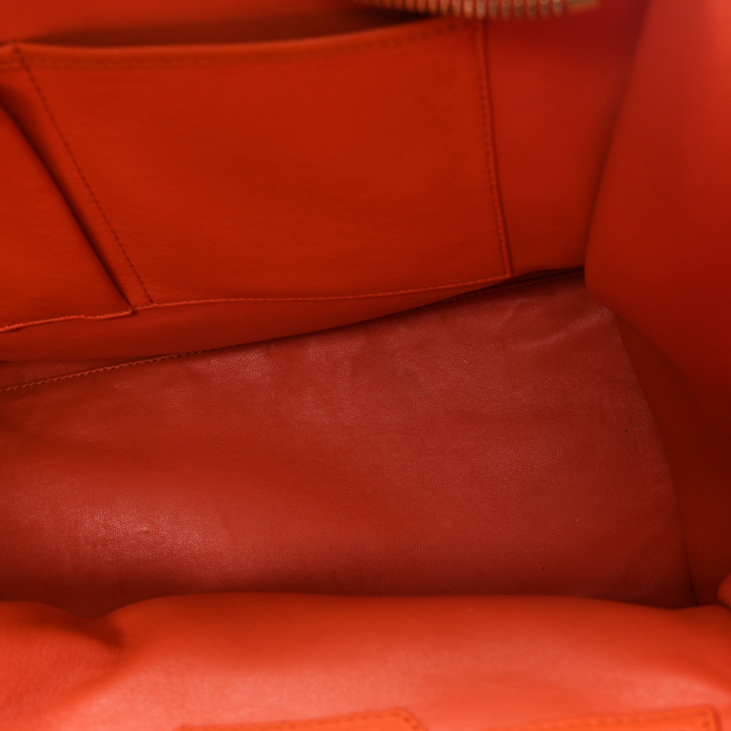 Smooth Calfskin Mini Luggage Orange