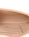 Canvas Vitello King Bi-Color Strap FF Embroidered Mini Baguette Poudre