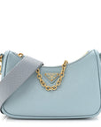 Saffiano Lux Re-Edition 2005 Mini Shoulder Bag Celeste