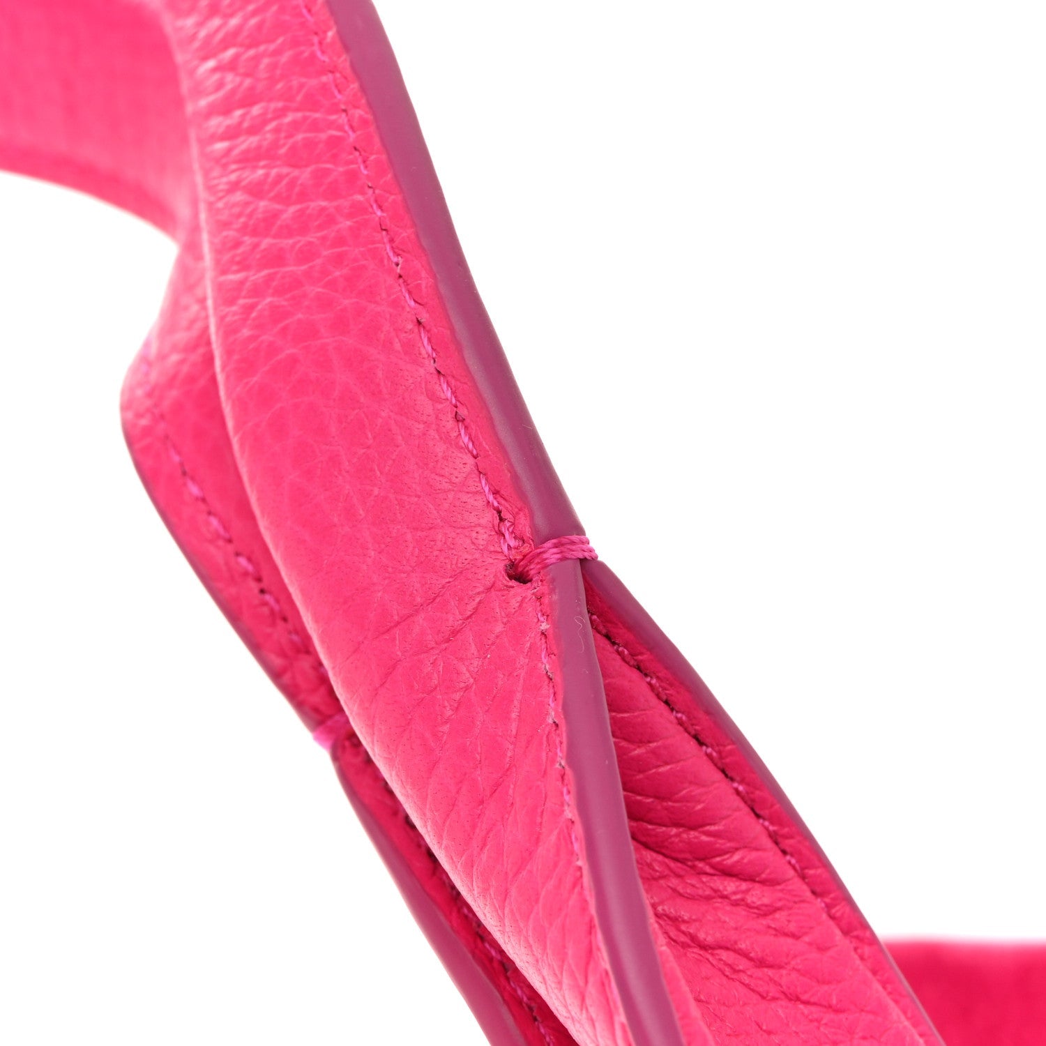 Grained Calfskin Large The Tote Bag Hot Pink