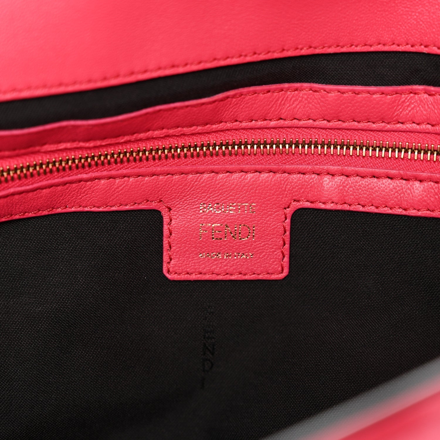 Nappa FF 1974 Embossed Baguette Rosa Fluo