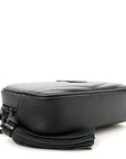 Grain De Poudre Matelasse Monochrome Monogram Mini Lou Camera Bag Black