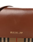 Calfskin House Check Hampshire Wallet On Chain Tan