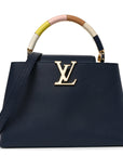 Taurillon Kintsugi Capucines MM Navy