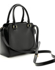 Spazzolato Mini Zippered Tote Black