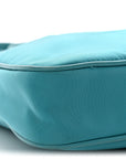Tessuto Nylon Saffiano Crossbody Bag Turchese