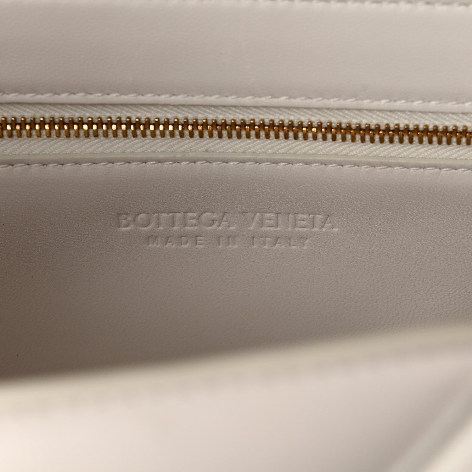 Nappa Intreccio Padded Top Handle Shoulder Bag White