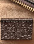 GG Supreme Monogram Web Mini Ophidia Round Shoulder Bag Brown